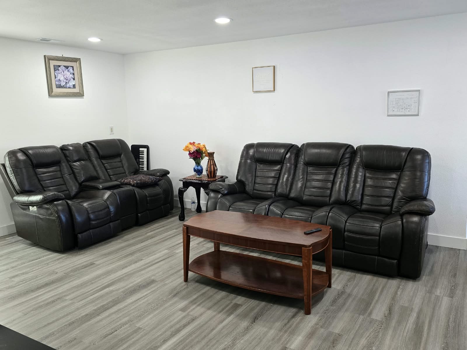 Wide view of the Tevah living room and seating